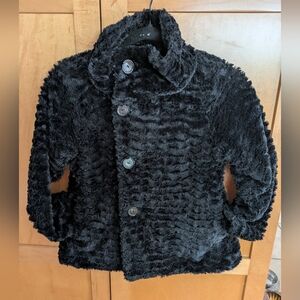 Patagonia Black Fuzzy Kids Jacket